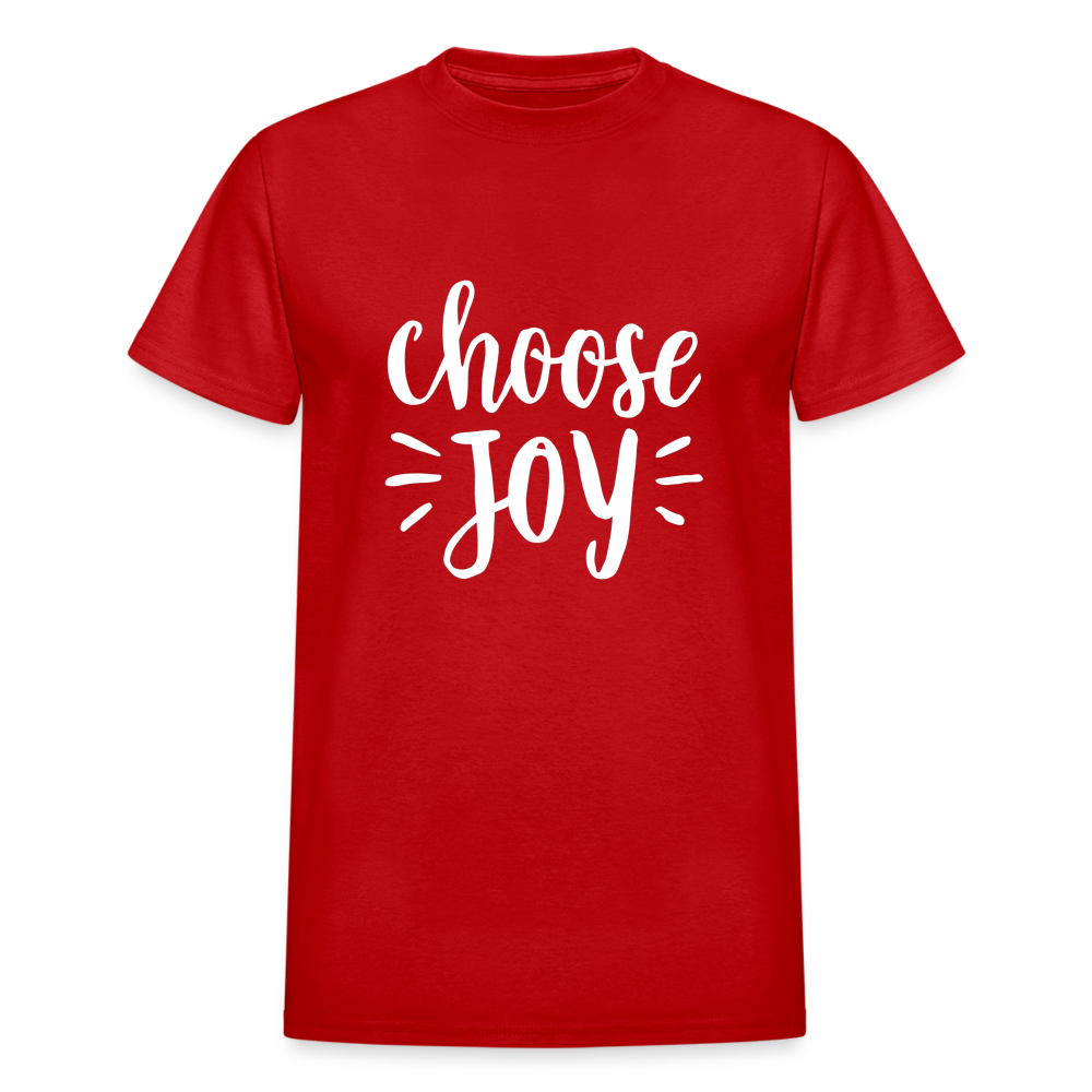 Choose Joy Gildan Ultra Cotton Adult T-Shirt - red