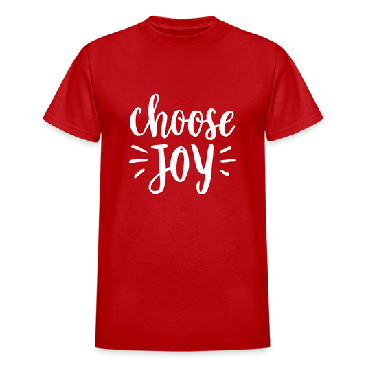 Choose Joy Gildan Ultra Cotton Adult T-Shirt - red