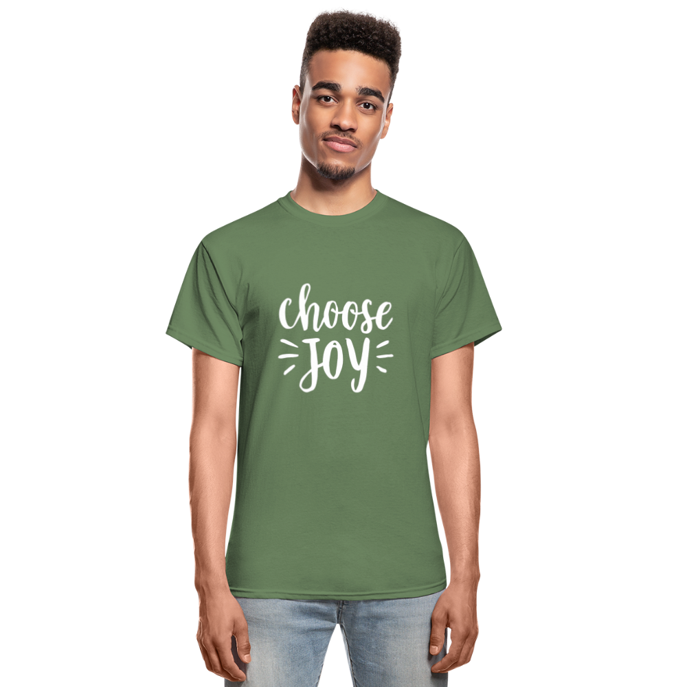 Choose Joy Gildan Ultra Cotton Adult T-Shirt - military green