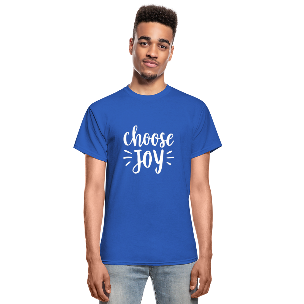 Choose Joy Gildan Ultra Cotton Adult T-Shirt - royal blue