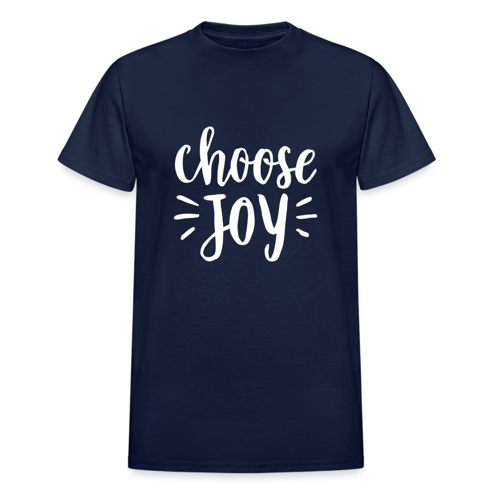 Choose Joy Gildan Ultra Cotton Adult T-Shirt - navy