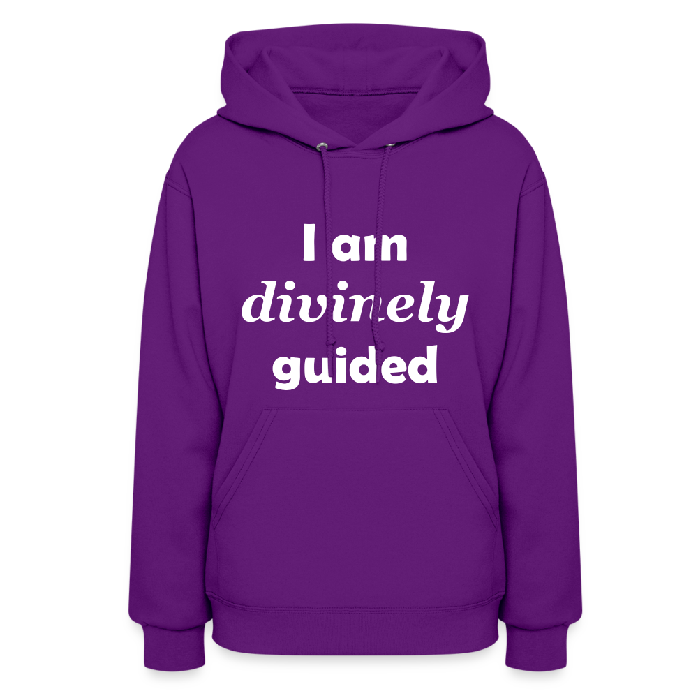 I Am Divinely Guided Women's Hoodie - purple